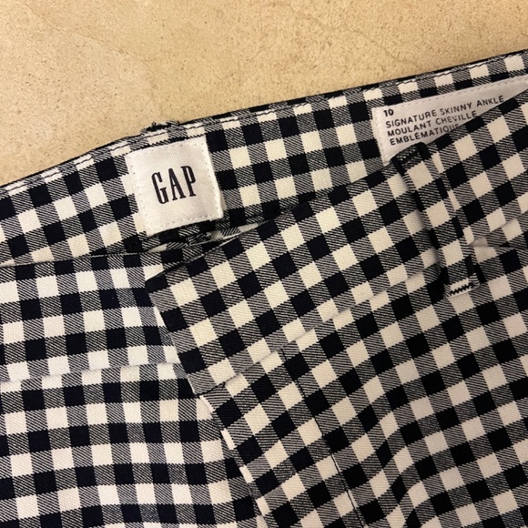 Gap black and white check pants - Picture 2 of 3